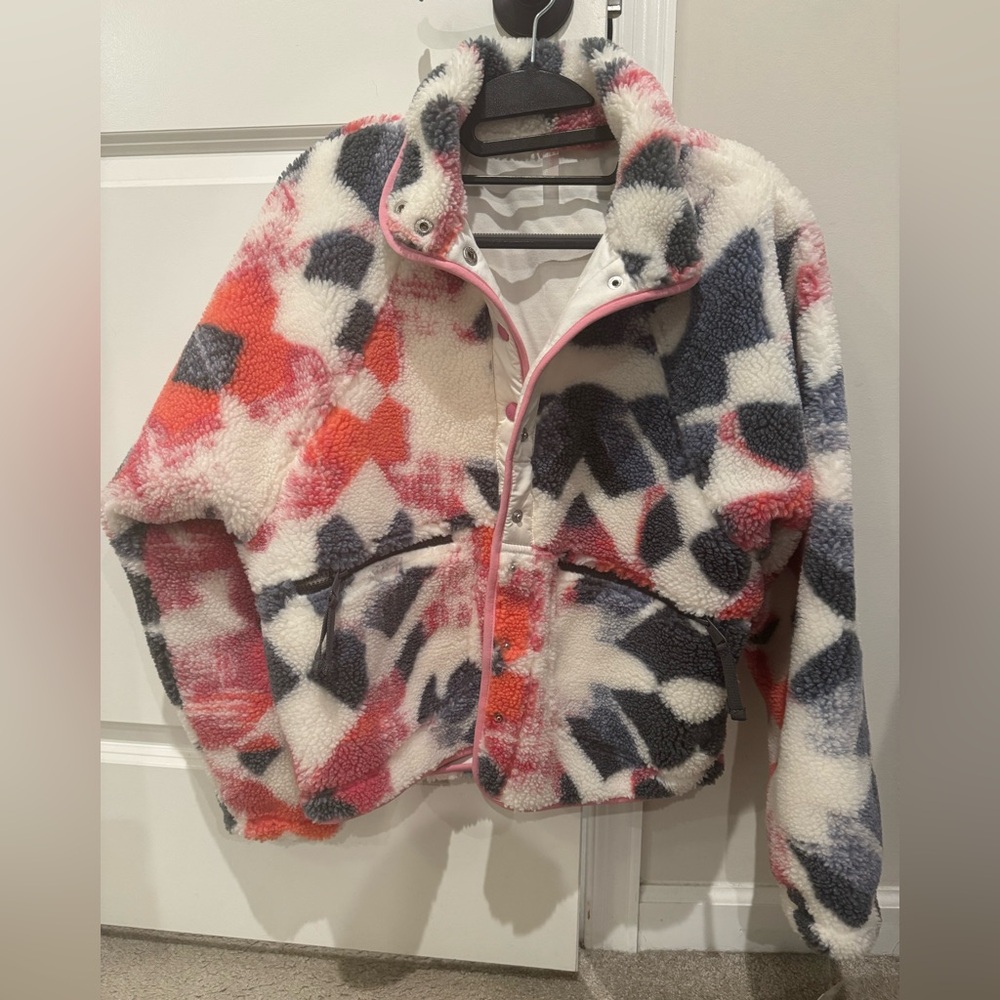 FP Movement by Free People Hit the Slopes printed fleece jacket